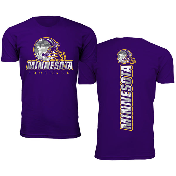 Men Army Camo Football T-Shirt - Minnesota