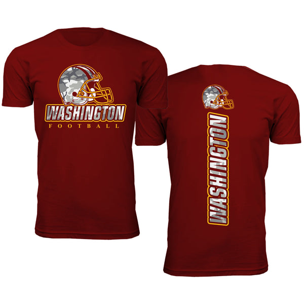 Men Army Camo Football T-Shirt - Washington