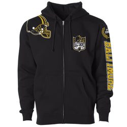 Men's Football Home Team Zip Up Hoodie