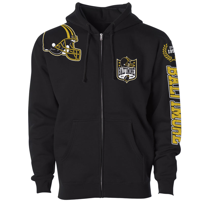 Men's Football Home Team Zip Up Hoodie