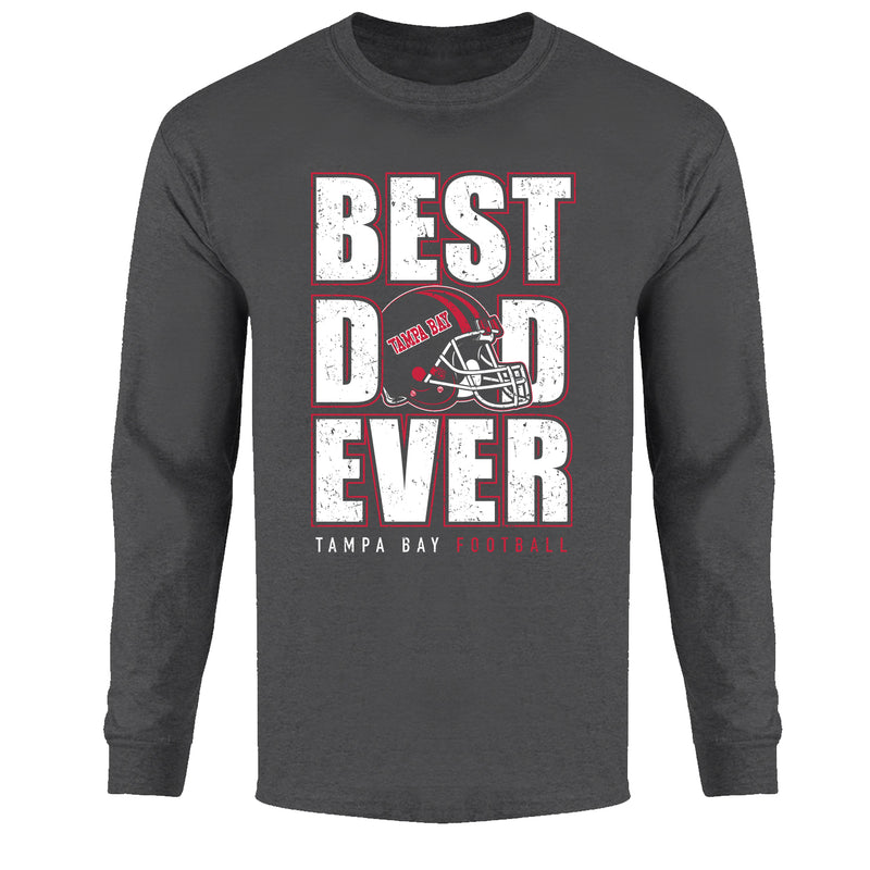 Men's Best Football Dad Ever Long Sleeve - Tampa Bay