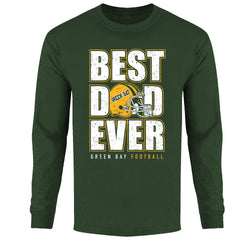 Men's Best Football Dad Ever Long Sleeve - Green Bay