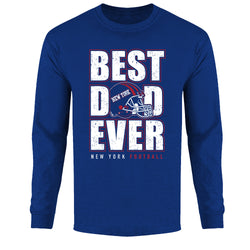 Men's Best Football Dad Ever Long Sleeve - New York