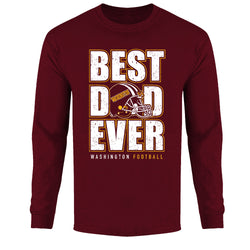 Men's Best Football Dad Ever Long Sleeve - Washington