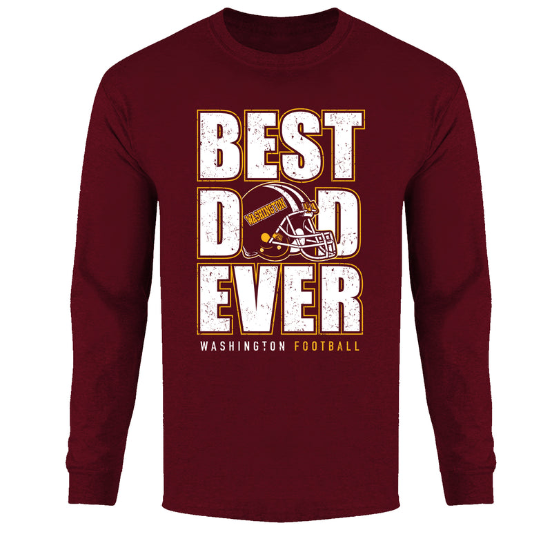 Men's Best Football Dad Ever Long Sleeve - Washington