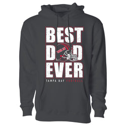 Men's Best Football Dad Ever Pull Over Hoodie - Tampa Bay