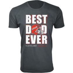 Men Best Football Dad Ever T-Shirt - Cleveland