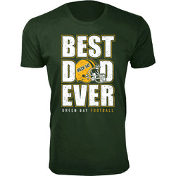 Men Best Football Dad Ever T-Shirt - Green Bay