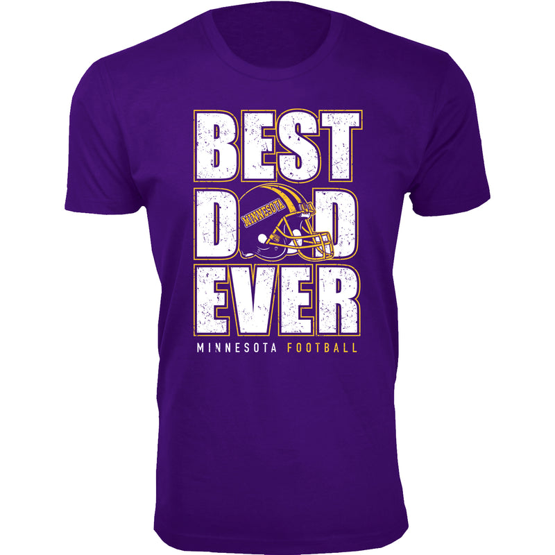 Men Best Football Dad Ever T-Shirt - Minnesota