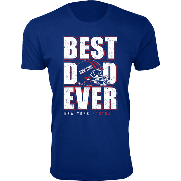 Men Best Football Dad Ever T-Shirt - New York