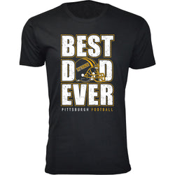 Men Best Football Dad Ever T-Shirt - Pittsburgh