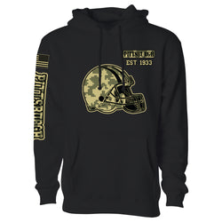 Men's Ultimate Camo Football Black Pull Over Hoodie - Pittsburgh