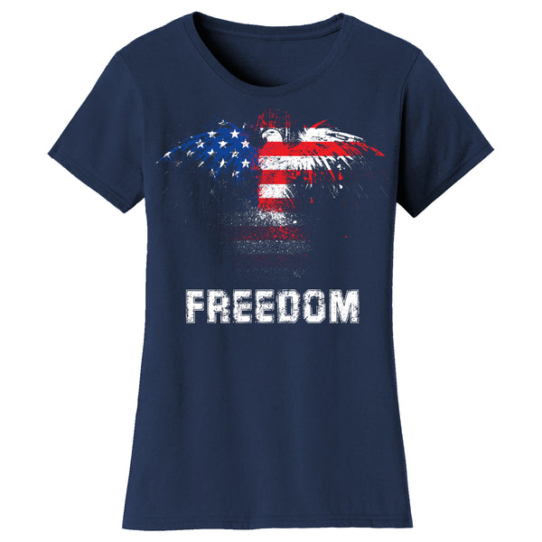 Women's 4th of July - Eagle USA Flag Freedom