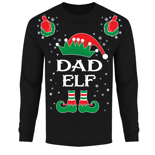 Men's Christmas - Dad Elf Long Sleeve