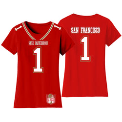 Women's Football Team Jersey T-Shirts - San Francisco