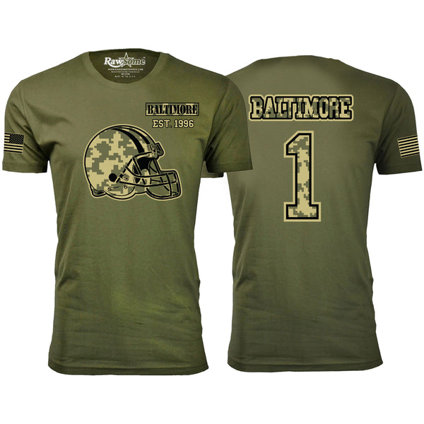 Men's Ultimate Camo Football T-shirts - Baltimore