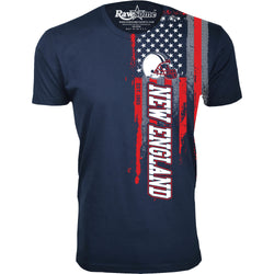 Men Football USA Flag T-Shirt - New England