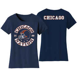 Women's Football Nation T-shirts - Chicago