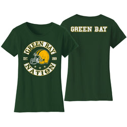 Women's Football Nation T-shirts - Green Bay