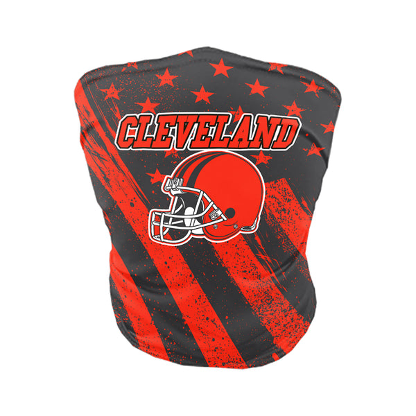 Football USA Flag Gaiter - Cleveland