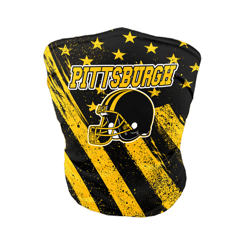 Football USA Flag Gaiter - Pittsburgh