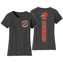 Women's Football Team Stripes T-Shirt - Cleveland