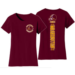 Women's Football Team Stripes T-Shirt - Washington