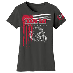 Women's Vintage USA Flag Football T-shirts - Tampa