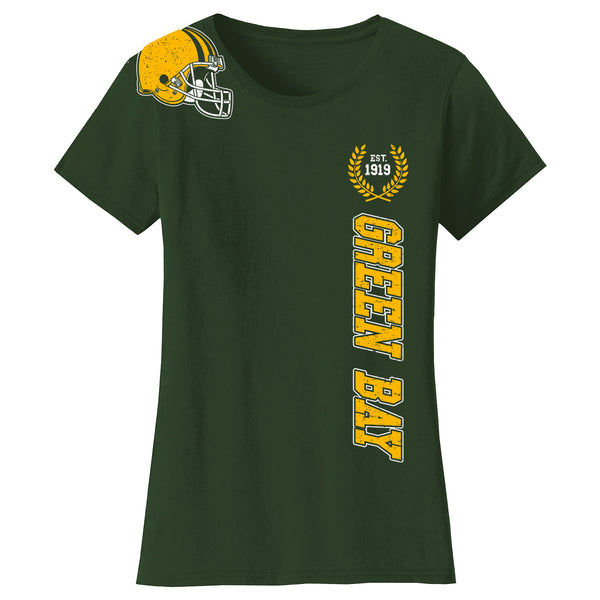 Women's Football Home Team T-Shirts - Green Bay