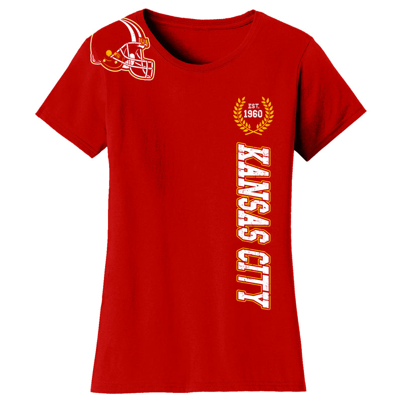 Women's Football Home Team T-Shirts - Kansas City