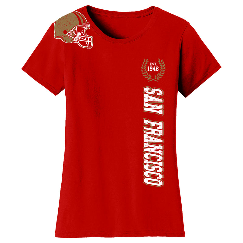 Women's Football Home Team T-Shirts - San Francisco