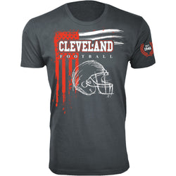 Men's Vintage USA Flag Football T-shirts - Cleveland