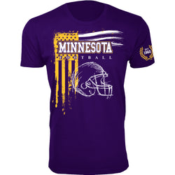 Men's Vintage USA Flag Football T-shirts - Minnesota