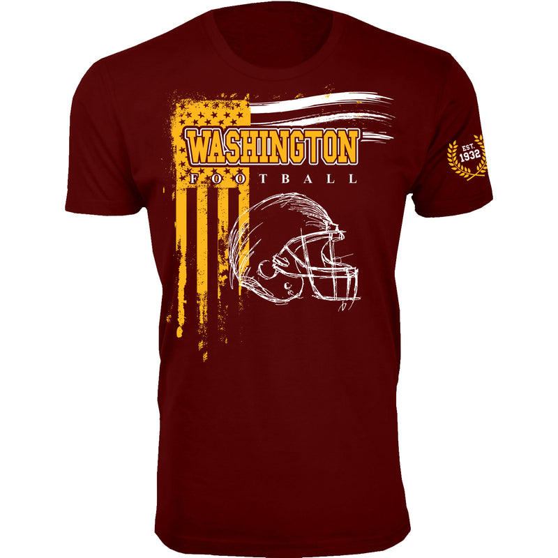 Men's Vintage USA Flag Football T-shirts - Washington