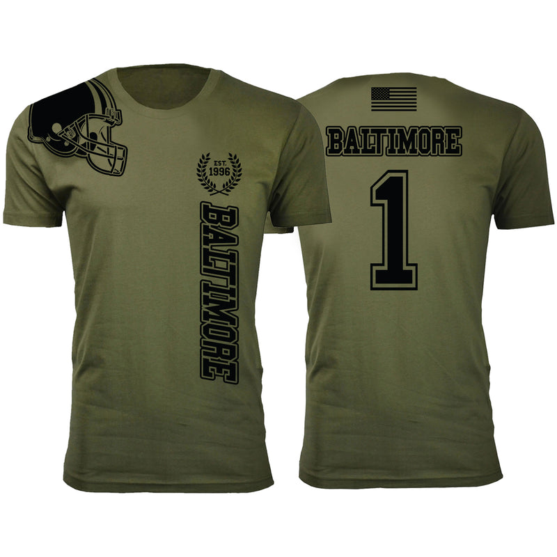 Men's Football Home of The Brave T-shirts - Baltimore