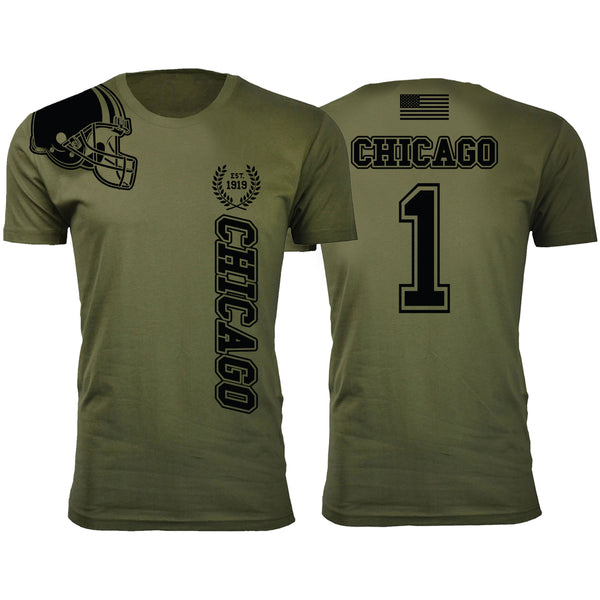 Men's Football Home of The Brave T-shirts - Chicago