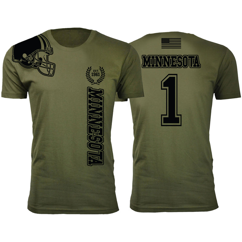 Men's Football Home of The Brave T-shirts - Minnesota