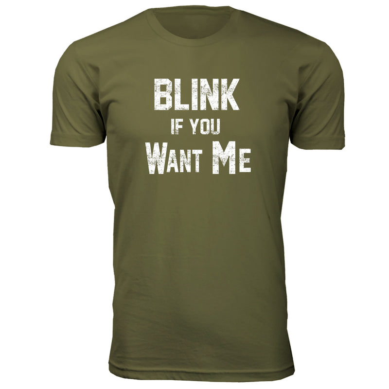 Men's Funny Nerd - Blink If You Want Me