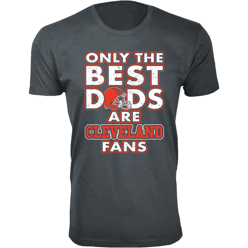 Men's Only The Best Dads Football Fan T-Shirt - Cleveland