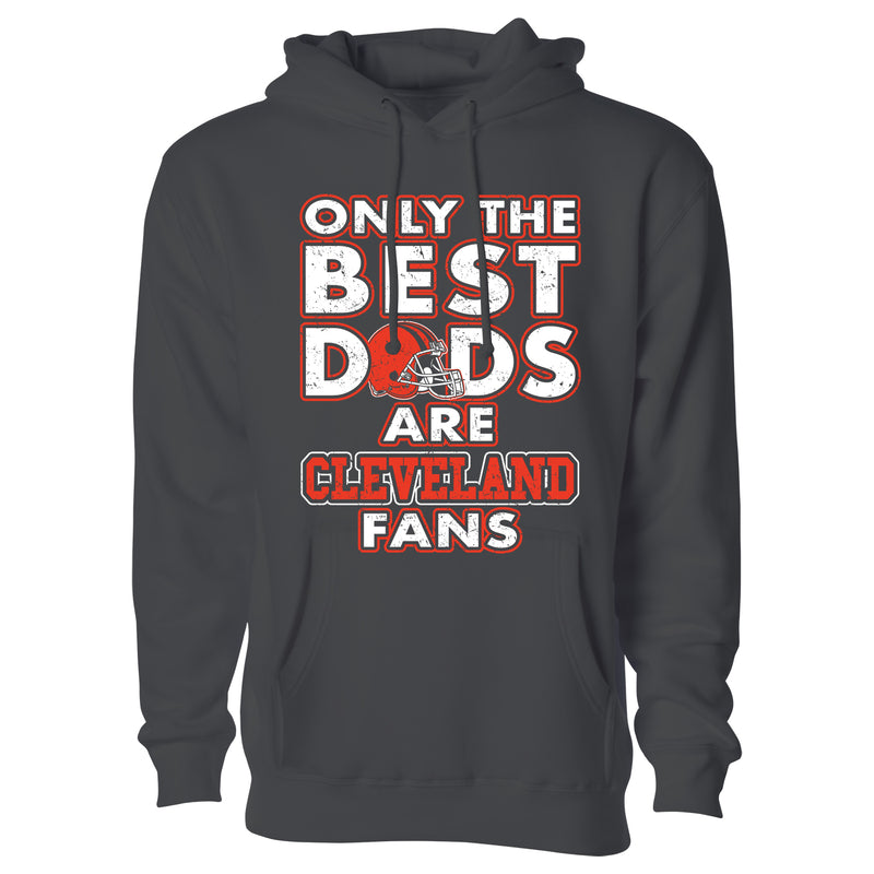 Men's Only The Best Dads Football Fan Pull Over Hoodie - Cleveland