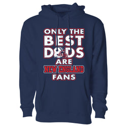 Men's Only The Best Dads Football Fan Pull Over Hoodie - New England