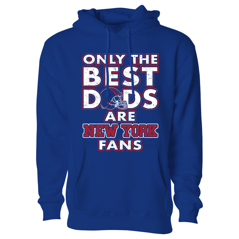 Men's Only The Best Dads Football Fan Pull Over Hoodie - New York