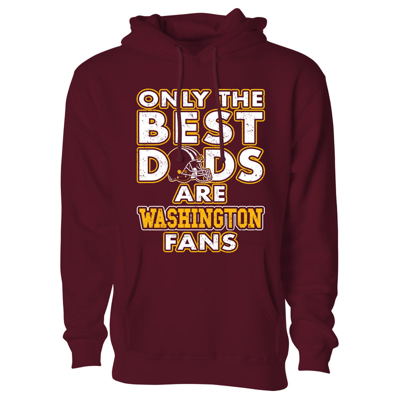 Men's Only The Best Dads Football Fan Pull Over Hoodie - Washington