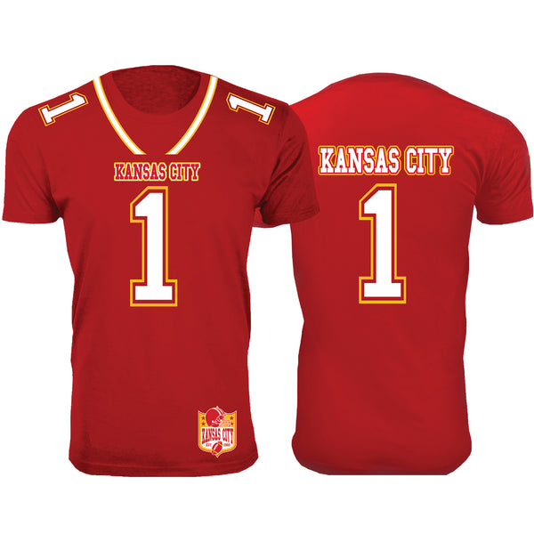 Men's Football Team Jersey T-Shirts - Kansas City