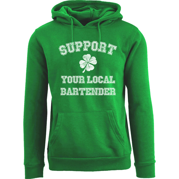 St. Patrick Pullover Hoodie - Support Your Local Bartender