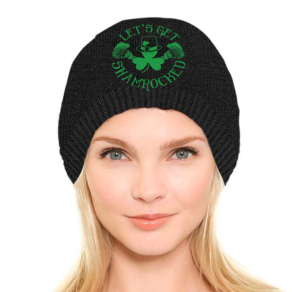 St. Patrick Women Beanie - Let's Get Shamrocked