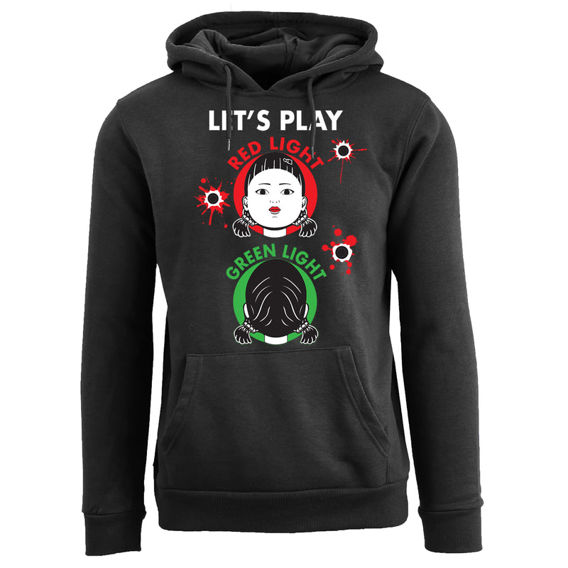 Game of Squid Pullover Hoodie - Let's Play Red Light Green Light