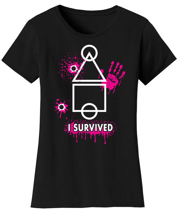 Women's Game of Squid T-shirts - I Survived