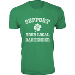 Men's St. Patrick's Day T-Shirts - Support Your Bartender