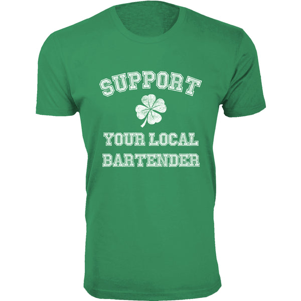 Men's St. Patrick's Day T-Shirts - Support Your Bartender